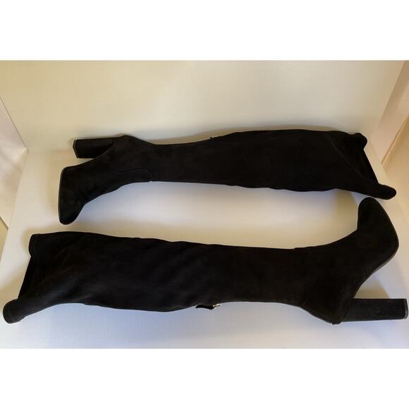 Steve Madden Women's Over the Knee Thigh High Boots Almond Toe Mid Heels 7.5 - Picture 5 of 11